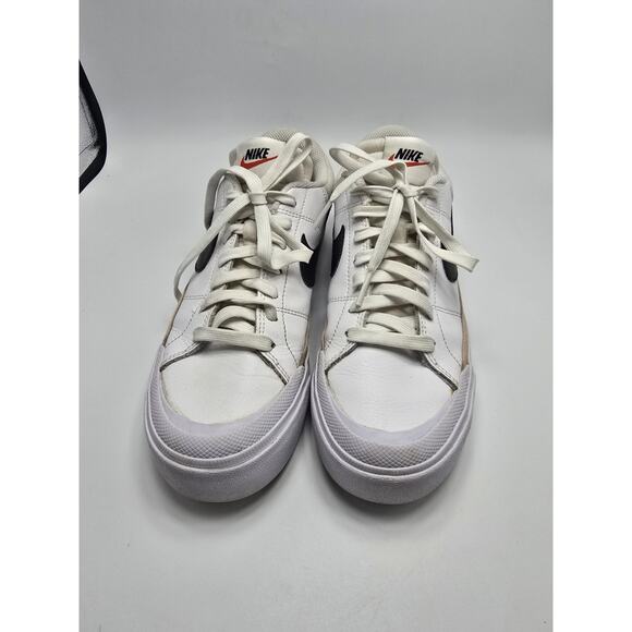 Nike W-8.5 Court Legacy Lift Casual DM7590-100 white/black/hemp/team orange - Picture 1 of 7